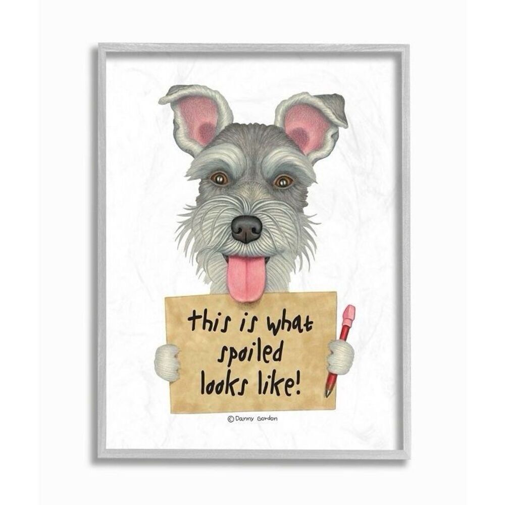 Stupell Home Decor Scotty Dog 'What Spoiled Looks Like' 16x20